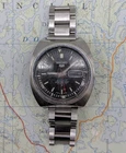 Vtg Seiko Automatic 6119-6023 Black Dial Sports Diver Baby Pogue - RUNNING