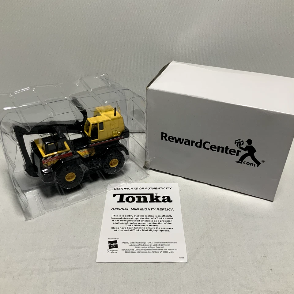 Retroexcavadora Tonka Mini 4 pulgadas Mighty 748 réplica #762906 Foto 2 de 3