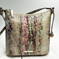 BRAHMIN Katie Amethyst Crossbody Handbag Leather Chic Stylish EUC