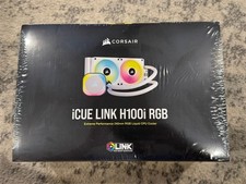 CORSAIR iCUE LINK H100i RGB Liquid CPU Cooler - QX120 RGB Fans - White