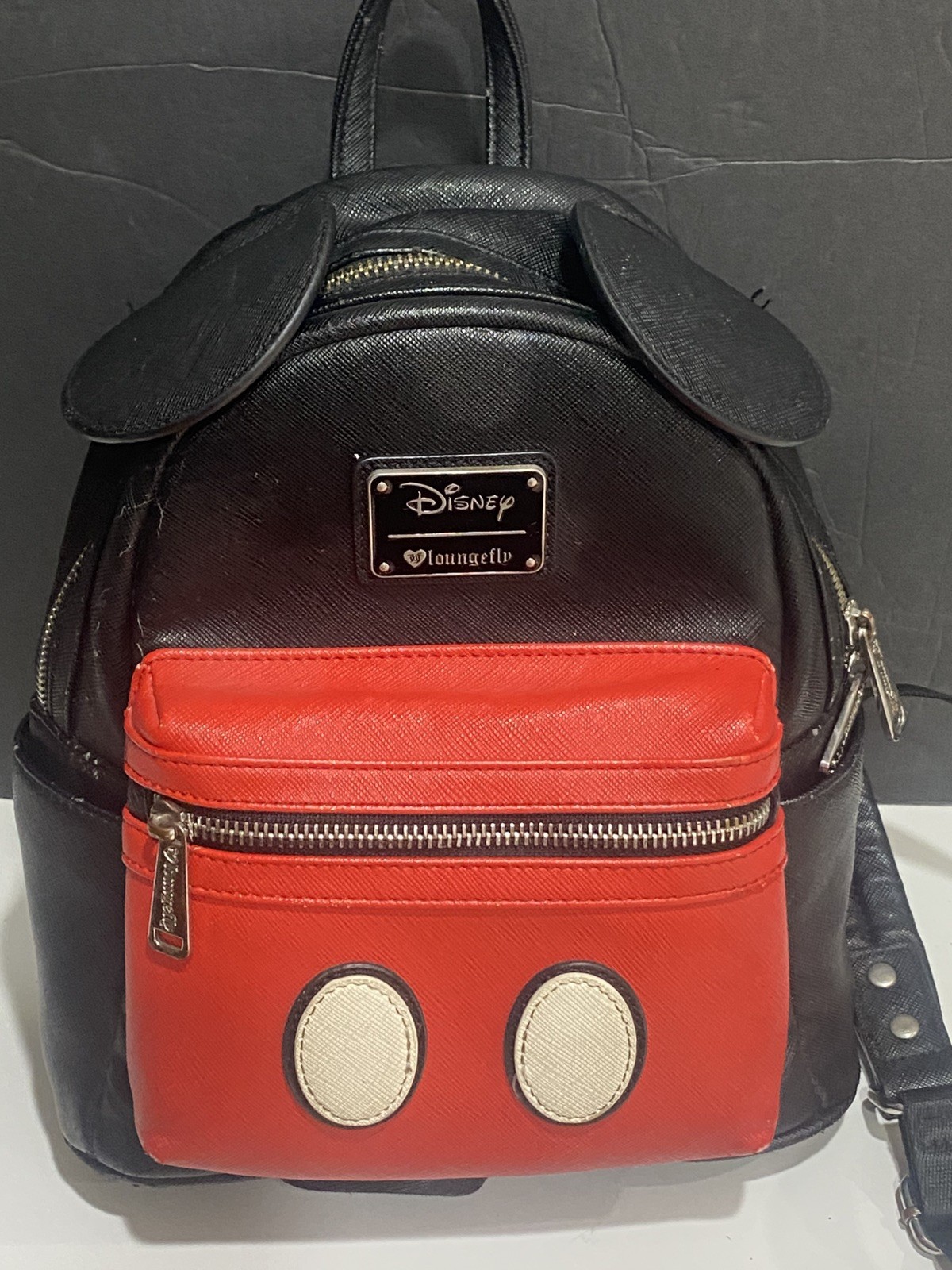 Loungefly Mickey Mouse Disney Mini Backpack Black Red