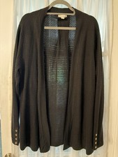 Woman's, XL, black open front sweater. pre-owned.