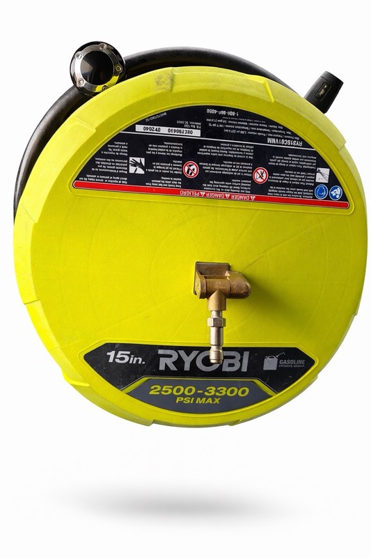 Ryobi 15'' 2500-3300PSI Surface Cleaner attachment for gas pressure washers.
