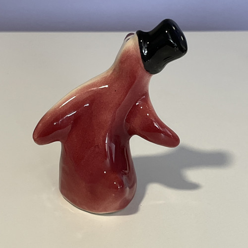 Sombrero de copa de pingüino coctelera de pimienta Nueva Inglaterra cerámica antropomórfica - Imagen 6 de 10