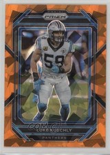 2022 Panini Prizm Orange Ice Prizm Luke Kuechly #46 d4y