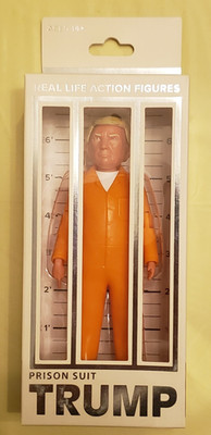 FCTRY Prison Suit Trump - Real Life Action Figure Lock Him Up  2023 - New in Box