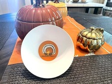 Snoopy Pottery Barn Thanksgiving peanuts Holiday Bowl party NEW kids SET 2