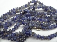 20 1/2" Long Strand Natural Iolite Rondell 3-5mm Wide Stone Beads A479 DNG