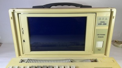 Vintage LCD 286 80286 Portable Computer, funktionsfähig, RAR