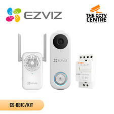Image of EZVIZ CS-DB1C/KIT WiFi Wired Doorbell Kit with Indoor Chime & Power Adapter