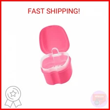 Annhua Denture Retainer Container Case Cleaning,Denture Bath Box False Teeth Sto