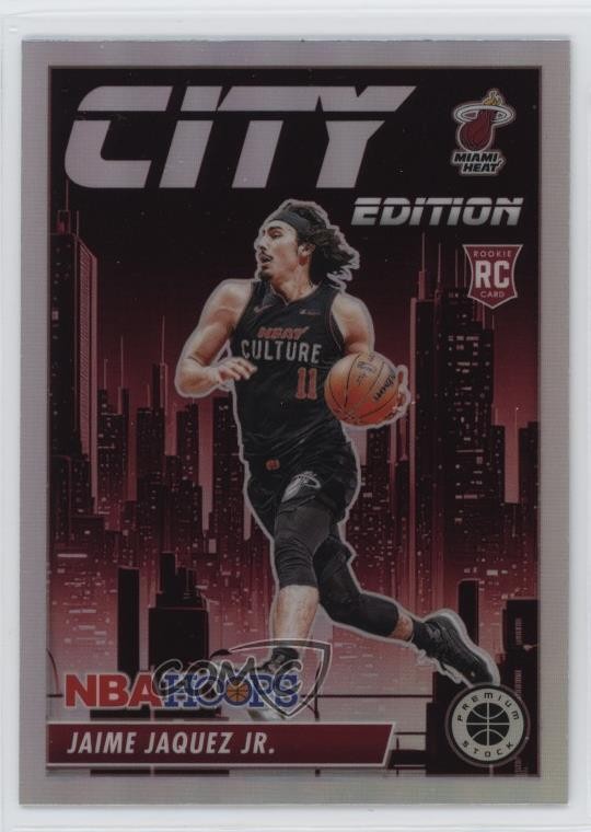 2023 NBA Hoops Premium Stock City Edition Silver Prizm Jaime Jaquez Jr #22 12g7