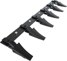 Bucket Tooth Bar 48/60/72 Inch Tractor Loader Bucket 6/7 Teeth 4560LBS Capacity