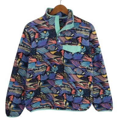 Patagonia Synchilla Snap T Fleece Pullover Womens Medium Joy Pitch Shells Jacket