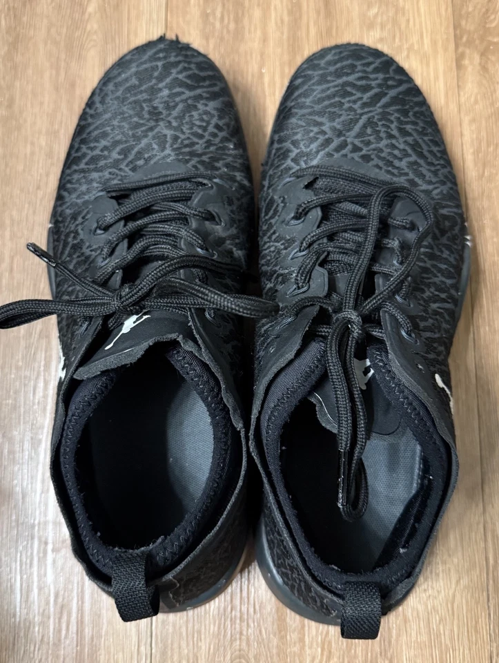 Air Jordan Nike туфли тренер 1 черный антрацит - Мужская США 10 #845403-004 - Изображение 2 из 4