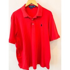 Polo Ralph Lauren Classic Fit Red Short Sleeve Polo Shirt Men's XL