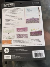 HeroScapes Color Layering Scape Clear Stamps 6X8 Lavender Field, HA-CM410