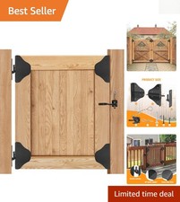 Anti Sag Gate Frame Kit with Hinges  Latch - Corner Brace Bracket Set