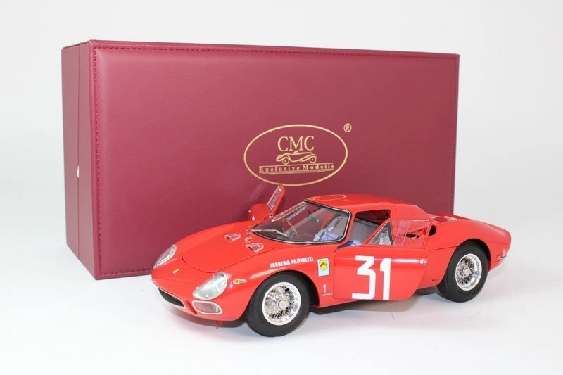 CMC Ferrari 250 LM #31 Nino Vaccarella winner Monza Intereuropa 1964 1/18 M-268 - Immagine 2 di 4