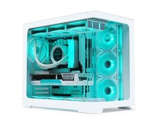 SAMA 2851AWH Mid Tower ATX PC Case with ARGB Fans White