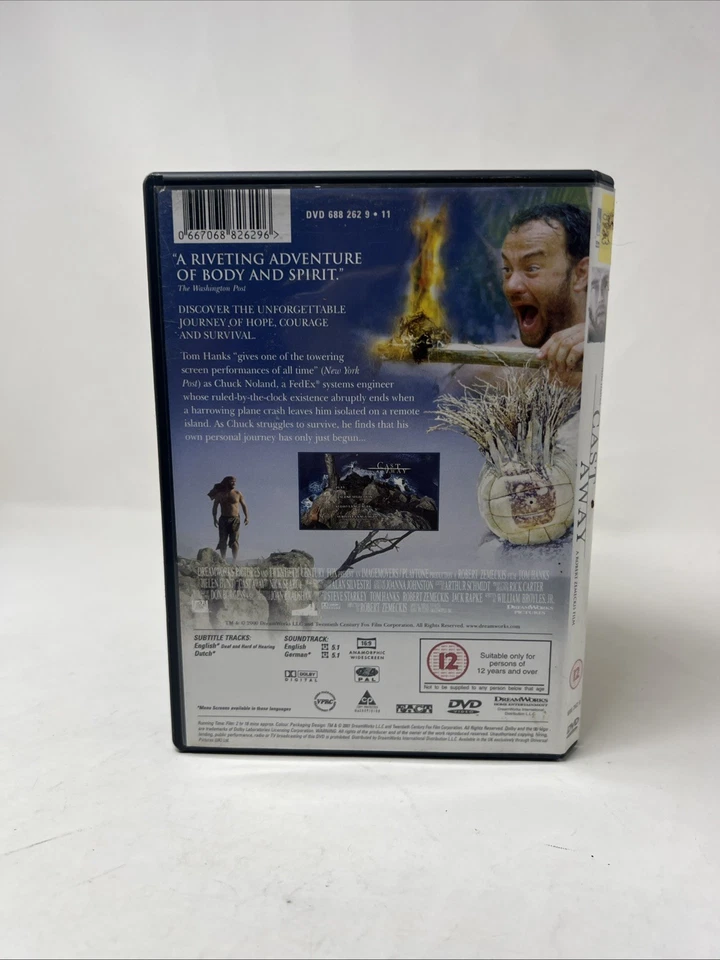 Cast Away (DVD, 2001) - Image 3 of 3