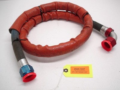 NASCAR -16an ST x 90° x 63'' AEROQUIP STARTLITE POLY BRAIDED LINE HOSE DRY SUMP