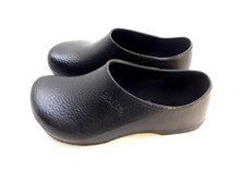Birkis By Birkenstock Profi-Birk Unisex Clogs Size EU42 US L11 M9 Black PU Upper