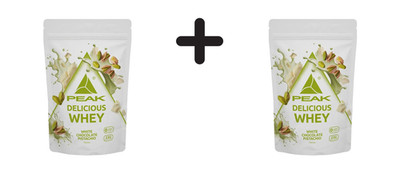 2 x Peak Delicious Whey Protein (300g) White Chocolate Pistachio (49,98 EUR/kg)