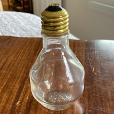 Vintage GE general electric Halogen Glass Light Bulb Shaped jar advertisement