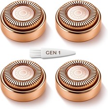 Flawless Facial Hair Remover Heads GEN1- 4PCS Gold Replacement Blades Compatible