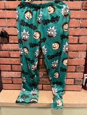 Rick and Morty Sleep Pants Adult Swim Size XL No Drawl string