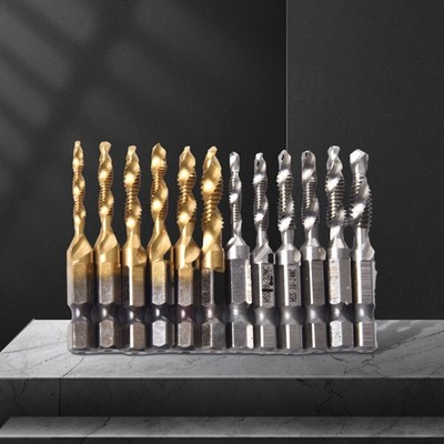Hex Shank Drill Bohrer Eine Schrittverarbeitung Schneiden Silber Bohrbitset