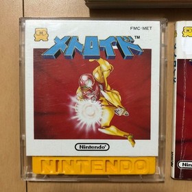 Famicom Disk System Metroid W/instruction strategy guide FDS Card Disk Tested