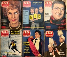 Lot 6 Télé magazine 1962 Simone Cendrar Johnny Hallyday Tissot