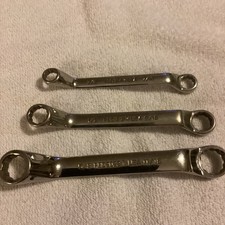 Used Matco Tools 3pc SAE Double Box End Deep Offset Wrench Set 3/8 - 11/16