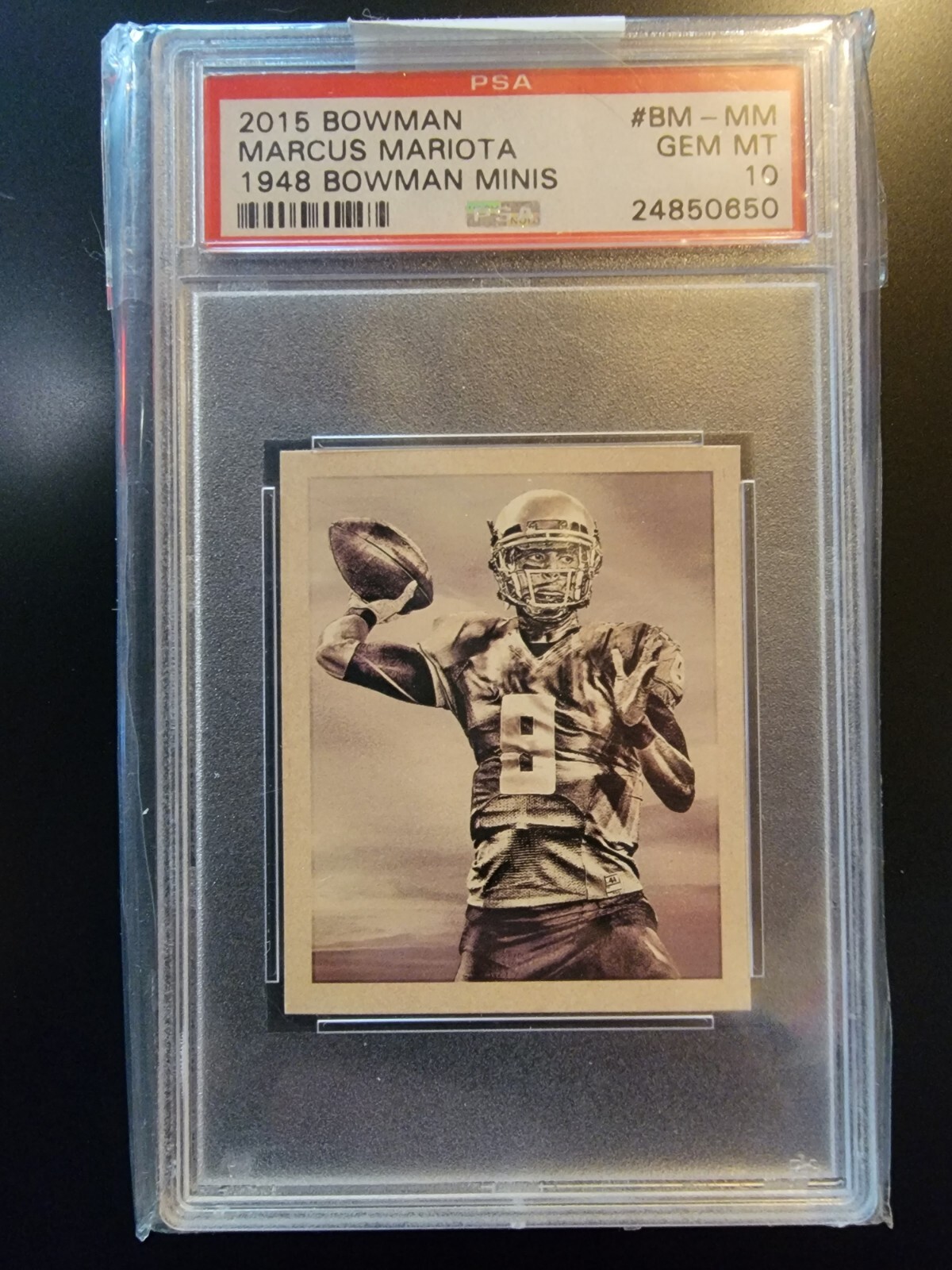 Marcus Mariota Bowman 1948 Bowman Minis #BMMM Base