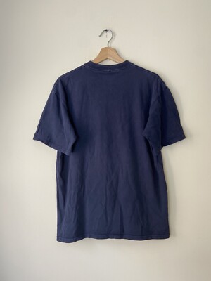 Vintage Supreme 2001 Brillo Andy Warhol Art Skate Navy Tee Shirt 