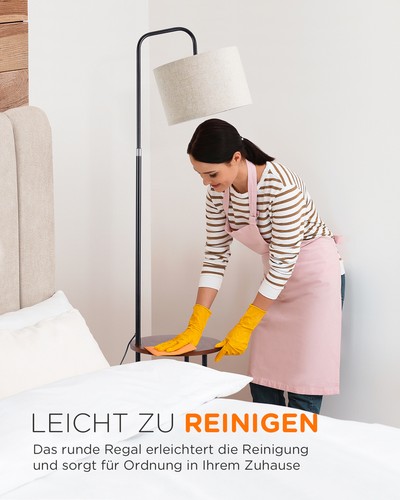 tomons Moderne Stehleuchte mit Tisch, Nachttisch, Tisch Verstellbare Stehlampe - Bild 7 von 8