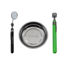 Grip 3pc Magnetic Tools Parts Tray Magnet Pickup Inspection Mirror Tools 67455