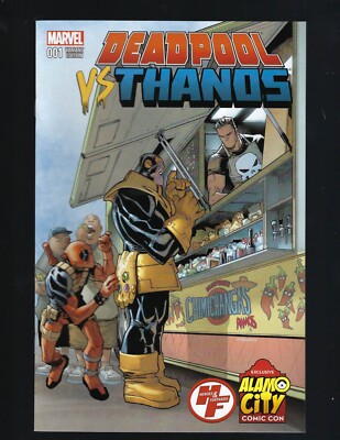 DEADPOOL vs THANOS #1 H&F/Alamo City Comic Con VARIANT - Humberto Ramos Cover!