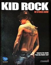 KID ROCK Vintage Print Ad Music CD Promo 10" x 12"
