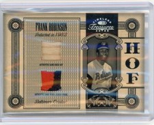 2005 Donruss Timeless Treasures Patch and Bat Relic #HOF-26 Frank Robinson 1/5