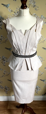 Gorgeous Coast Peplum Shift Occasion Dress, size 8