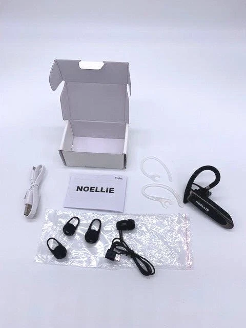 Bluetooth 5.0 Headset Earpiece Noise Cancelling Headset Great for Driving BLACK - Image 2 of 4