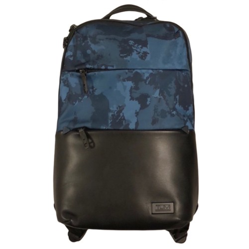 TUMI Blue Camouflage/Leather Backpack |