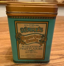 Vintage Ware’s Assorted Candy Tin J. L. Clark Mfg. Co pre-owned good condition 