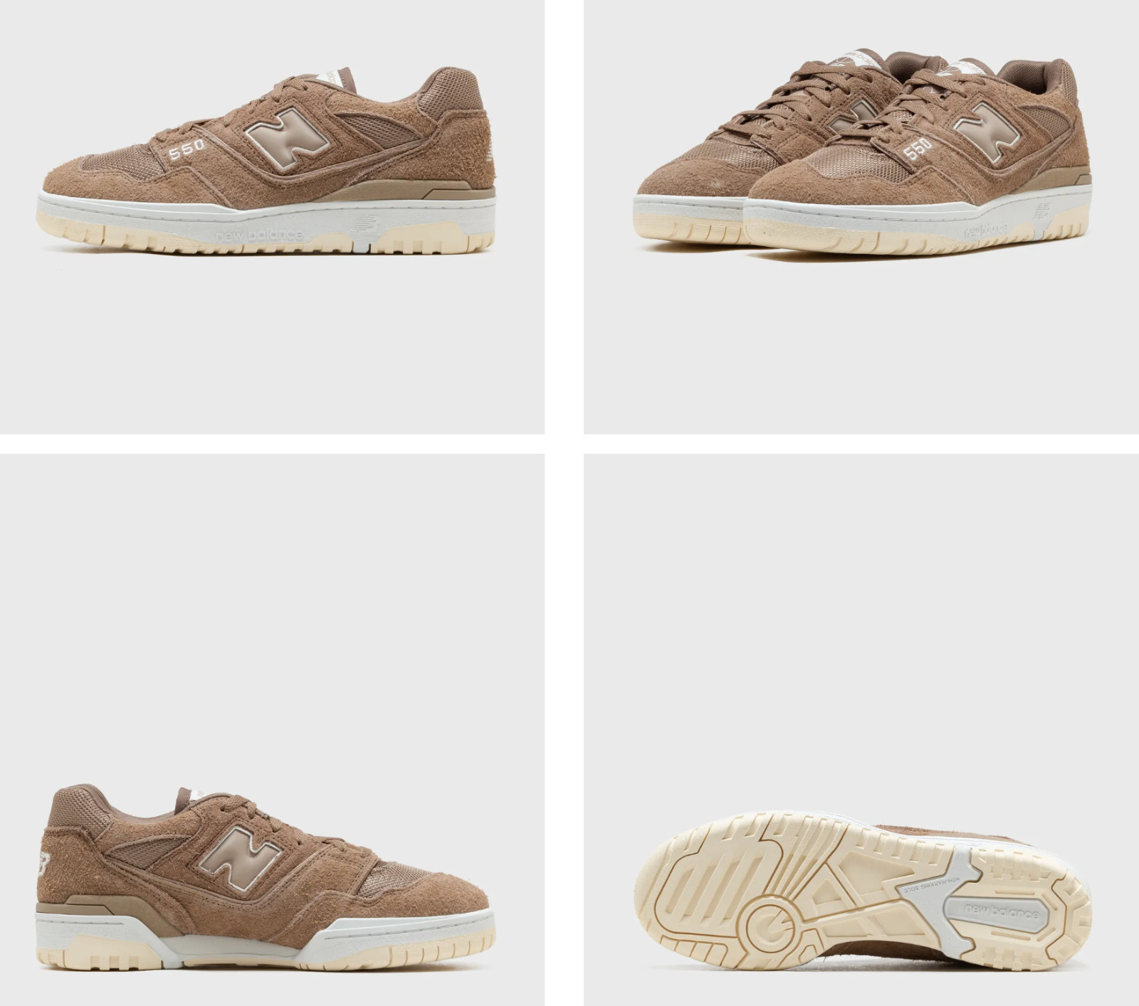 New Balance BB550 550 Suede Mesh Sneakers Shoes Trainers Bnwt 41.5