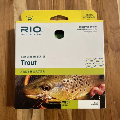 Rio Mainstream WF5F Floating Lemon Green Fly Line Trout 80ft Spool Made in USA