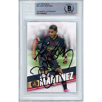 Josef Martinez Signed 2022 Topps MLS #83 Beckett BAS Atlanta United FC Auto
