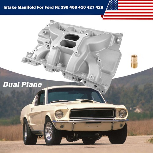 Aluminum Dual Plane Intake Manifold For Ford FE 390 406 410 427 428